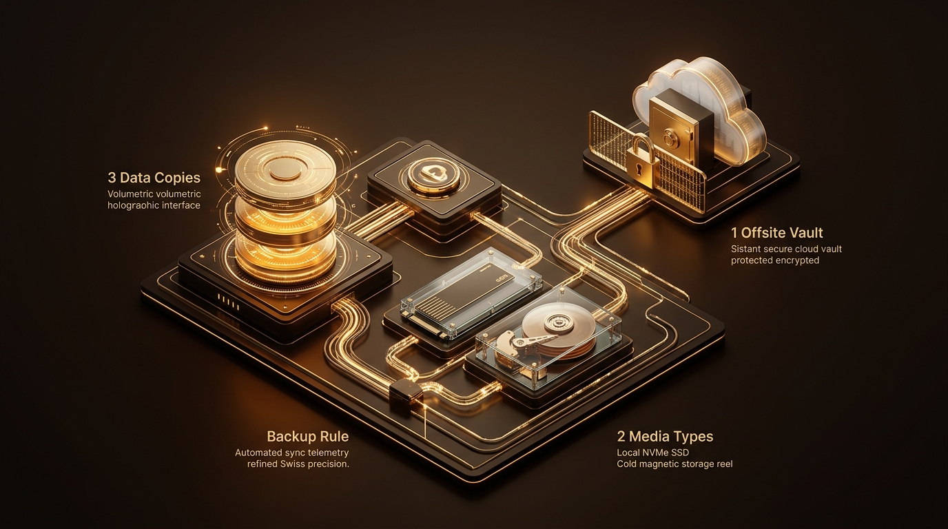 Web hosting and cloud server architecture for Website Disaster Recovery: The 3-2-1 Automated Backup Strategy Explained